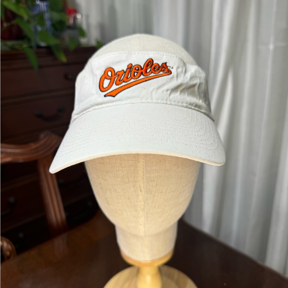 Orioles Beige Baseball Visor Cap